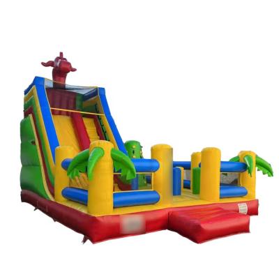 China Indoor +Outdoor Entertainment 3 In 1 New Design Inflatable Combo Dragon Small Outdoor Game Park Bouncy Castle for sale