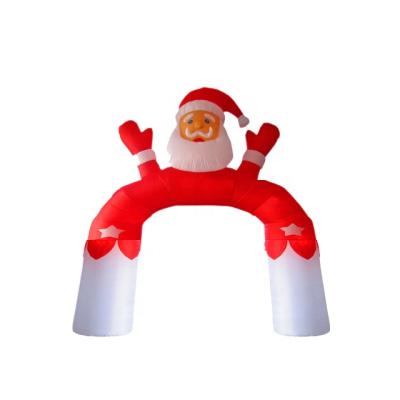 China Indoor Christmas Decoration Entertainment +Outdoor Inflatable Santa Arch For Sale for sale