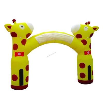 China Indoor +Outdoor Entertainment Giraffe Advertising Inflatable Arch Event Inflatable Arcade for sale