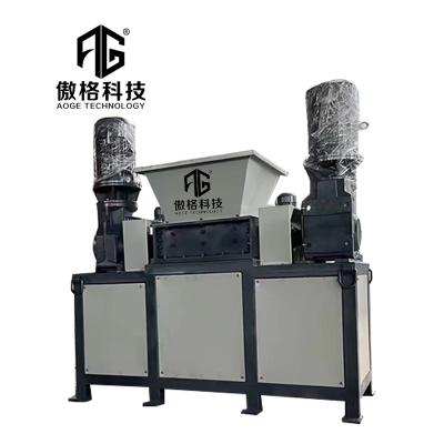 China Hotels Plastic Recycling Recycling Mini Double Shaft Garbage Scrap Crusher Shredder 300 Model Metal Small Plastic Shredder Machine for sale