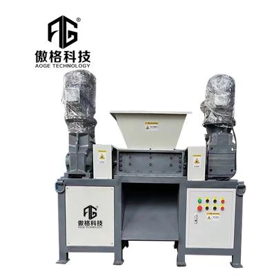 China Hotels Double Two Shaft Shredder For Recycling Metal Scraps Tires Waste Plastic Wood for sale