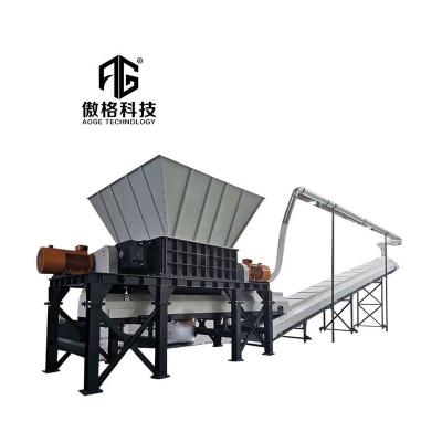 China Hotels Industrial Metal Shredder Double Shaft Shredder Plastic Film Plastic Shredder Machine for sale