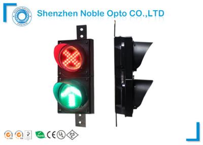 China Round Road Safe Solar Traffic Lights Intersection Use Black Housing for sale