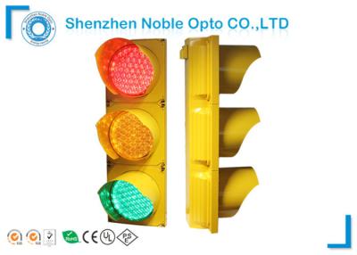 China Customized Cobweb Lens Yellow Red And Green Traffic Light 800CD 61 Leds for sale