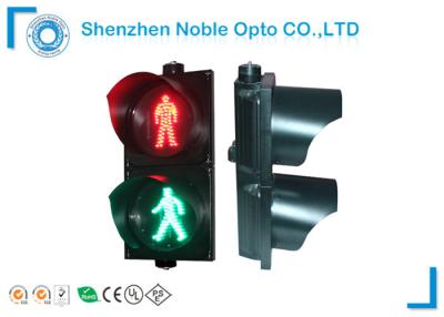 China Red 64 Leds 200mm Pedestrian Controlled Traffic Lights Excellent Dust Resistance for sale