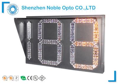 China 12-240v 500mm 3 Digit Traffic Countdown Timer With Cold Steel for sale