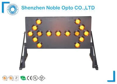 China 15 Lights Led Arrow Board Intelligent MCU Controller , Led Trailer Board Lights 1000m for sale