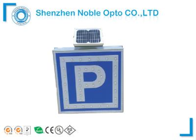 China High Luminance Aluminum Blue Road Traffic Signs Solar Powered Led Light for sale