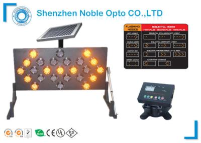 China 25 Amber Lamps Traffic Arrow Board 13 Flashing Modes CE / RoHS approved for sale