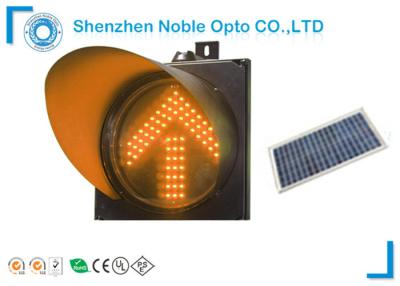 China Yellow flashing solar traffic warning light for sale