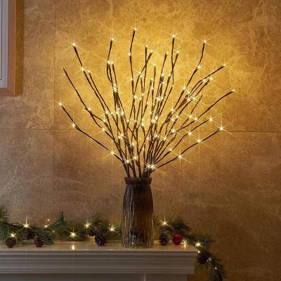 China Holiday Lighting Holiday Lighting 20 LED Twig Lights Tree Branch Lamp Christmas Decorations with Battery for sale