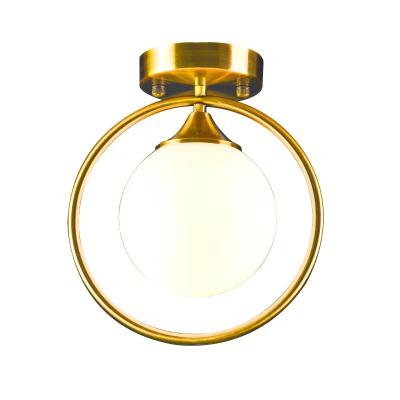 China Ceiling Mounted New Luxurious Modern Golden Iron Body Mounted Spotlight Led Indoor Ceiling Light for sale