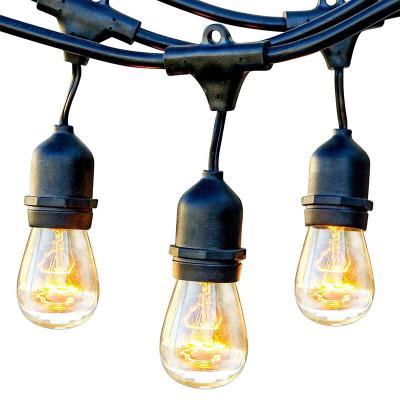 China Plug in Light S14 Series E27RGB String Lamp S14 String Light Intelligent Waterproof Outdoor Decorative Lamp for sale