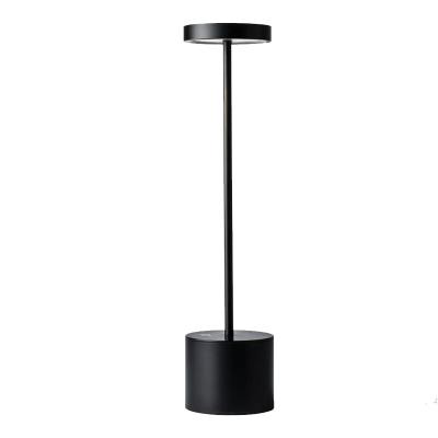 China Wholesale Modern Nordic Led Wireless Touch Chargeable Bar Metal Night Table Smart Desk Lamp for sale