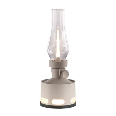 China Eye Care Design LED Table Light Rechargeable Battery Vintage Kerosene Lamp Modern Unique Warm Light Reading Lamps for sale