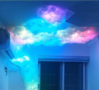 China DIY Cloud Ceiling DIY Thunder Cloud Lightning Bedroom Night Light Decorations Led Strip Lights Living Room Bar Cloud Ceiling for sale