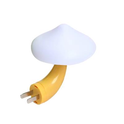 China Modern High Quality Led Auto Induction Baby Night Light Mini Mushroom Shaped Wall Socket for sale