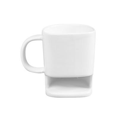 China Viable ceramic cup biscuit factory price creative face milk coffee mug for sale for sale