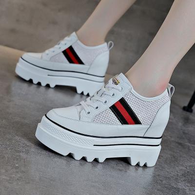 China Fashion Trend Autumn Waist High Heel Platform Ladies Hidden Wedge Sneakers Women for sale