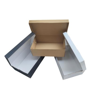 China Manual Folding Custom Color Cardboard Kraft Paper Shoe Box for sale