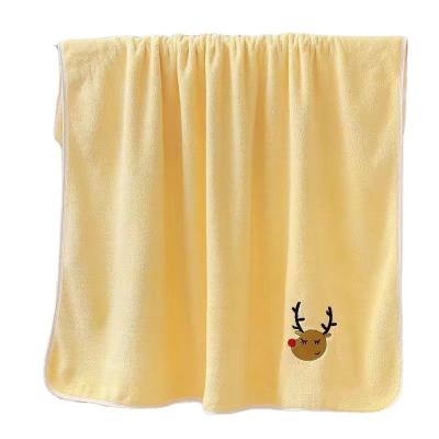 China High Quality Hypoallergenic Water Absorption And Velor Quick Dry Coral Bath Towel For Home for sale