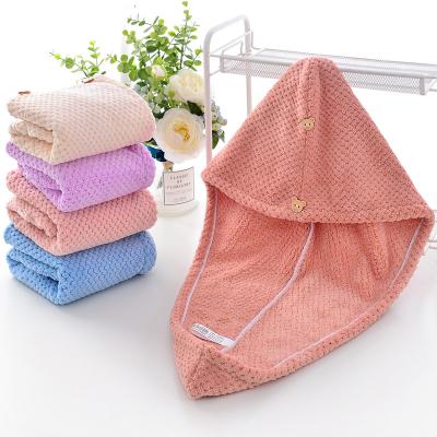 China Other China Factory Direct Absorbent Lightweight Microfiber Hair Towel Wrap For Shower for sale