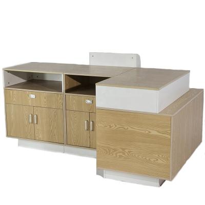 China Retail checkout counter bestseller retail store store cashier counter checkout, wooden grocery checkout counters for sale for sale