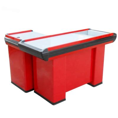 China Newest Disssemable Sale Supermarket Cashier Table Deli Table Supermarket Checkout Counter for sale