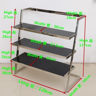 China Supply Single Sided White Color Manufacturer Nesting Table Retail Store Wood Wooden Display Stand for sale