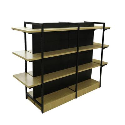 China Durable double sided china workmanship good quality grocecy retail racks supermarket display stands for sale