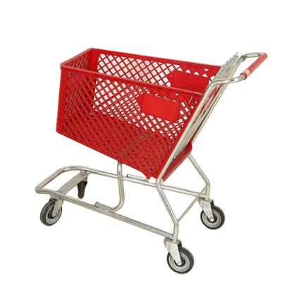 China Popular Price Favorable Wholesale Shopping Malls Supermarket Plastic Trolley Shopping for sale