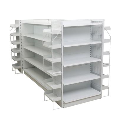 China Single Sided Top Selling Supermarket Display Stand Grocery Display Gondola Double Side Shelves for sale