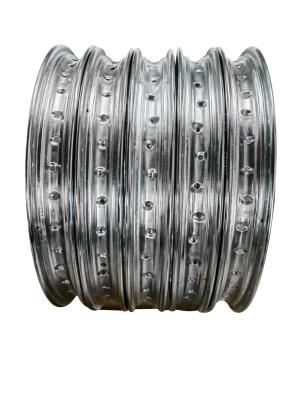 China High Strength Silver Motorcycle Rims For Southeast Asia And South America for sale