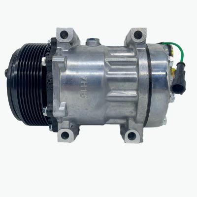 China 7H15 24V 8PK Air Conditioning Compressor For Dongfeng Tianjin 4990520/8104010-C1100 Air Conditioning Compressor zu verkaufen