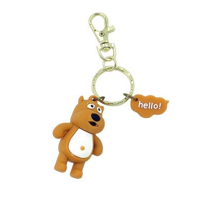 China Promotion Gift Wholesale Competitive Price PVC 3D Full Rubber Keychains for sale