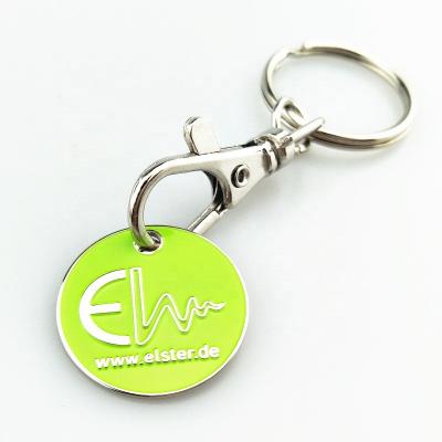 China Promotion gift; Business Trolley Coin Key Chain Purse , Token Shopping Cart Coin Key Chain for sale