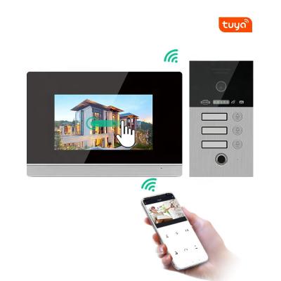 China Tuya IP WiFi Video Door Phone Intercom Doorbell Works with Mobile Phone Fingerprint for 1/2/3/4 Apartments 7