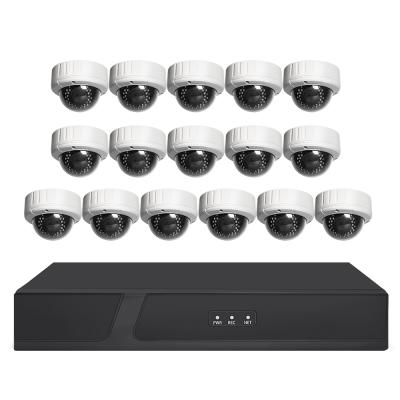 China NIGHT VISION HD 3MP 5MP 16CH CCTV POE System POE Dome Camera System Dome NVR POE Security Video Surveillance CCTV System Set for sale