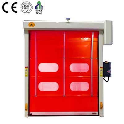 China JIANDA Speed ​​Windproof Door Solutions High Speed ​​Stacking Door PVC Windproof Door for sale