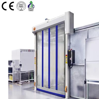 China PVC Fabric Modern Industrial Electric Overhead Airtight Temporary Fast Doors For Food Warehouse Or Factory for sale