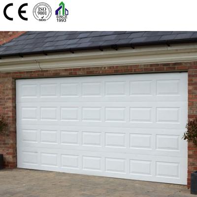 China CE quality certificate EURO modern garage door imitate sectional garage door wood grain garage door for sale