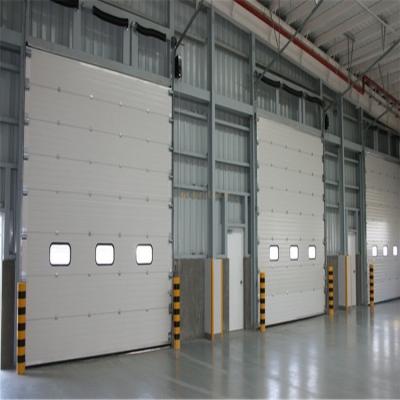 China JIANDA Modern High Quality Finish Exterior Automatic Industrial Sectional Doors for sale