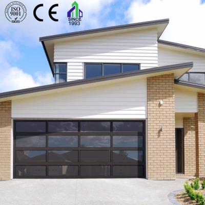 China Modern design custom cheap glass new steel sectional horizontal sectional steel garage door for garage for sale