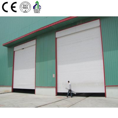 China Wind Speed ​​Industrial Electric Overhead Steel Rolling Up Shutter Wind-Resisdance Doors For Warehouse for sale