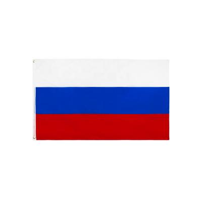 China Wholesale Lightweight/Portable Cheap Custom Price Double Dot Polyester Flag Russian Federation National Flag for sale