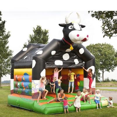 China Park/playground/school/rental/festival/theme house moonwalk cow milk yard inflatable bouncer jumping castle jumper cow bouncy house for sale