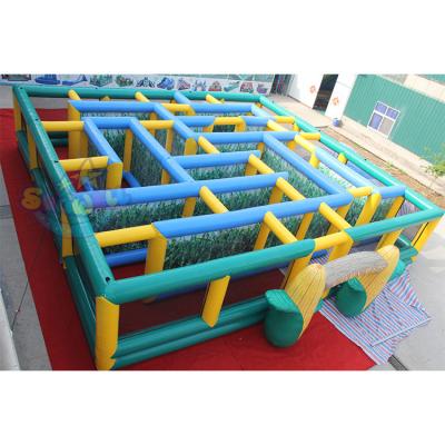 China Park/playground/school/rental/festival/sports maze yard inflatable corn maze home games commercial giant inflatable corn field for sale for sale