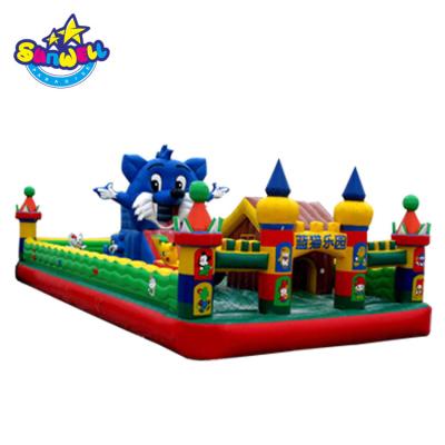 China park/playground/school/rental/festival/home yard cheap kids inflatable amusement park equipment,inflatable cat paradise,inflatable funcity for sale for sale