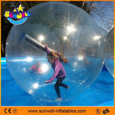 China Sports Toys Promotional PVC Transparent Inflatable Water Walking Balls For Kids And Parents for sale