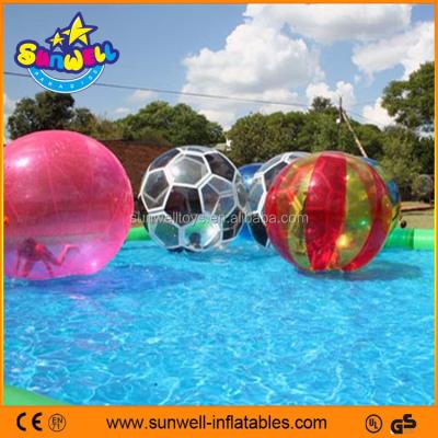 China Sports Toys TPU Clear Inflatable Water Ball, Colorful Walk On Water Ball, Giant Transparent Air Ball For Sale for sale